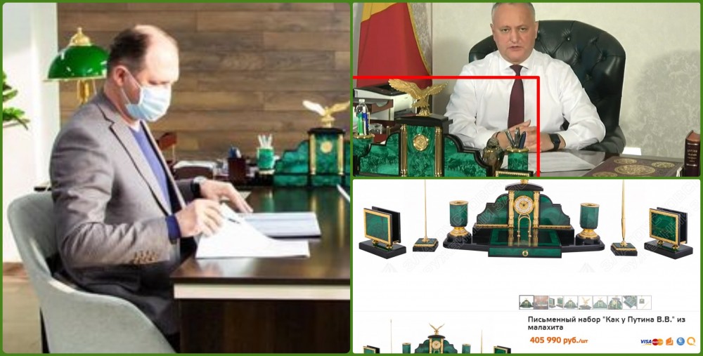 FOTO // Unde-i setul „ca la Putin” de 100 000 de lei al lui Dodon. Ion Ceban l-a dat de gol